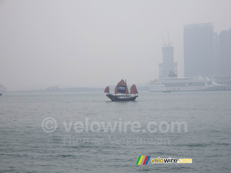 The Princess boat and the Star Cruises boat