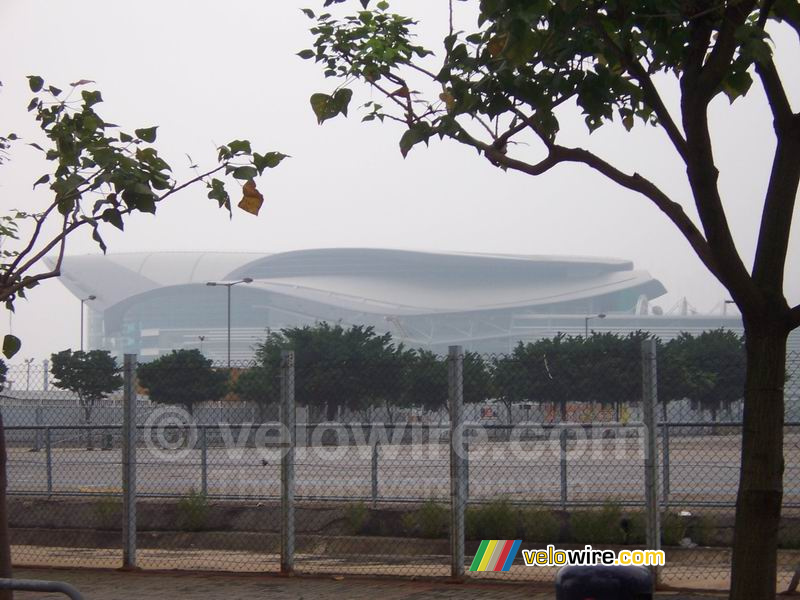 The Hong Kong Convention & Exhibition Centre seen from a distance