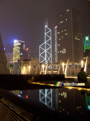 The Bank of China seen from the roof of the IFC (505x)