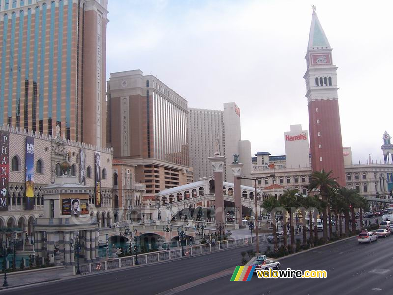 La vue sur l'hôtel Venetian