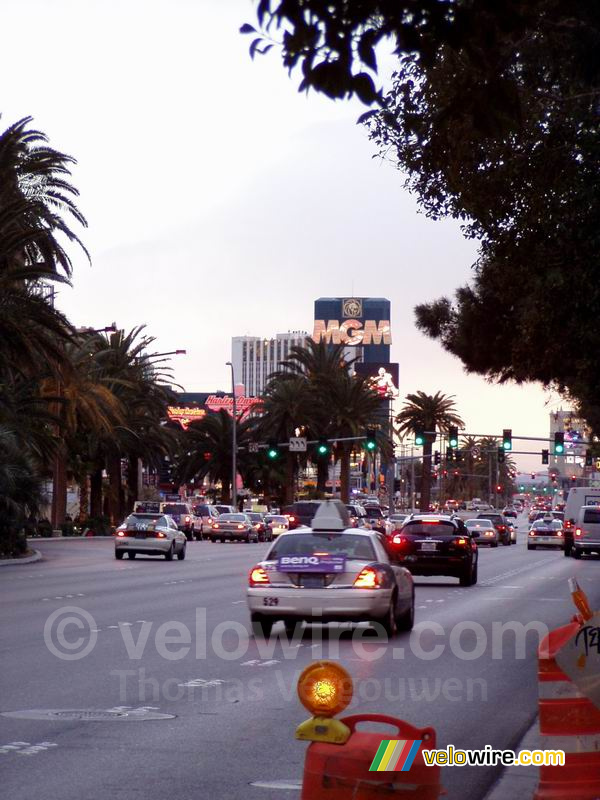 Uitzicht over The Strip en MGM