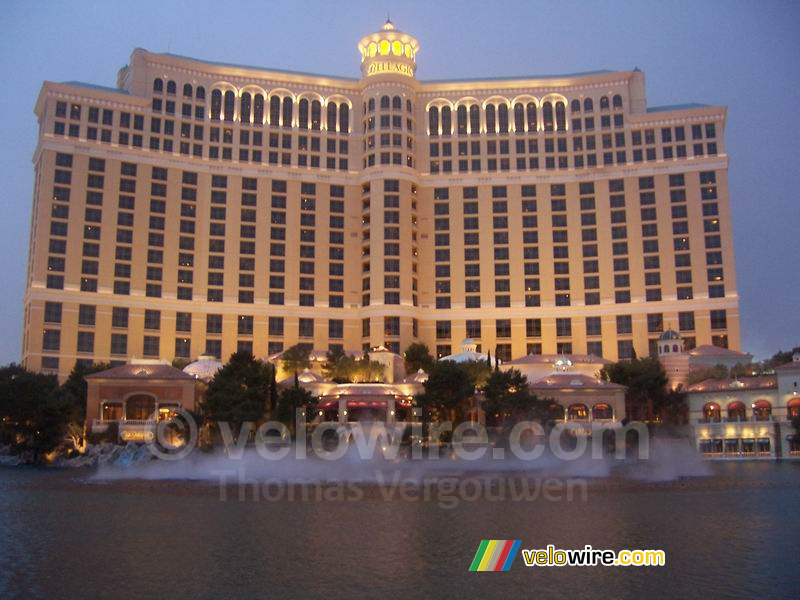 Bellagio Hotel aan het begin van de fonteinshow