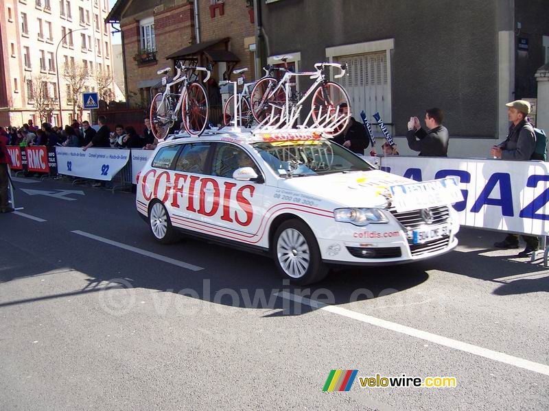 Une voiture de la Cofidis