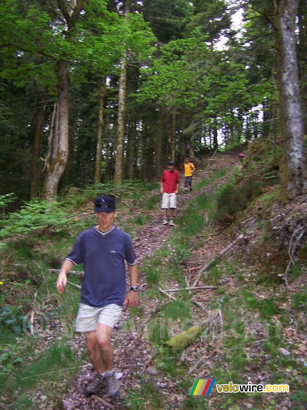 Florent, Bernie & Fabian going downhill