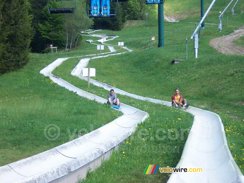 Ricou and Fabian at the toboggan run (2)