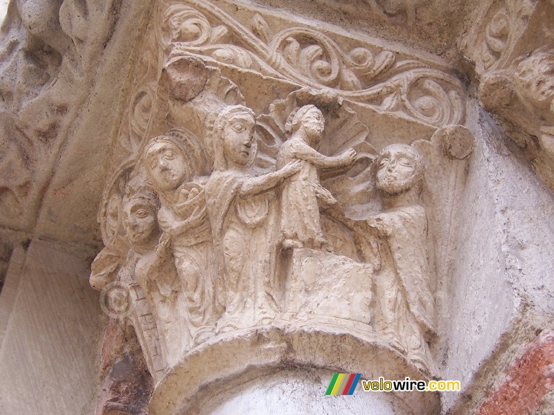 Mannetjes, een detail van de kerk van Rabastens (1)