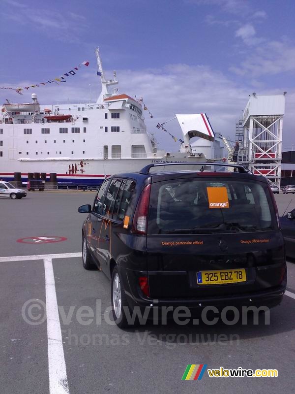One of the Orange cars waiting for the SeaFrance boat