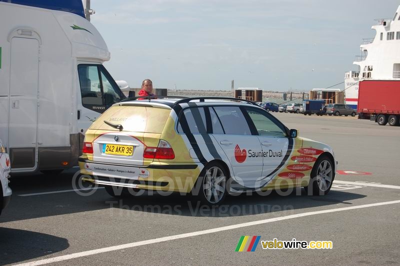 De BMW van Saunier Duval in Calais