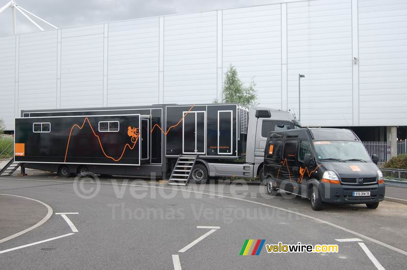 De technische truck van Orange