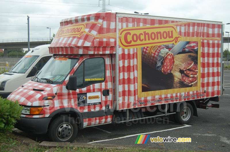 Een Cochonou vrachtwagen
