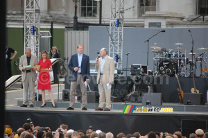 Christian Prudhomme (directeur du Tour) et Ken Livingstone (maire de Londres) (611x)