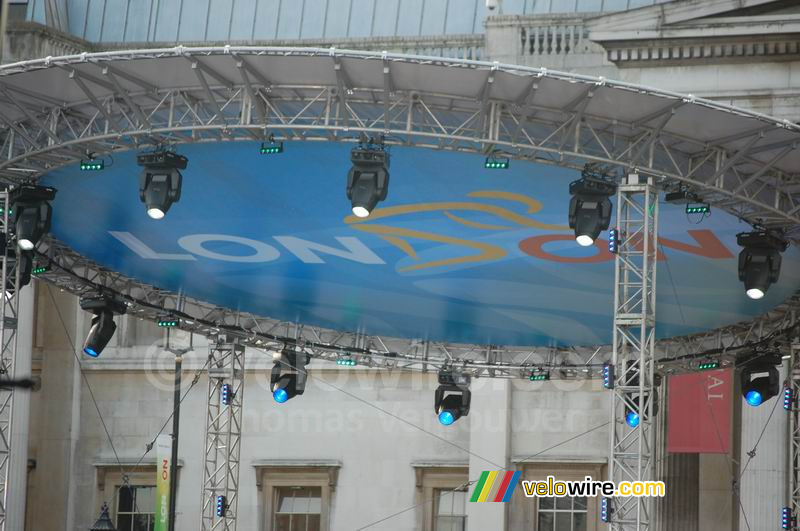 London, the roof of the team presentations podium