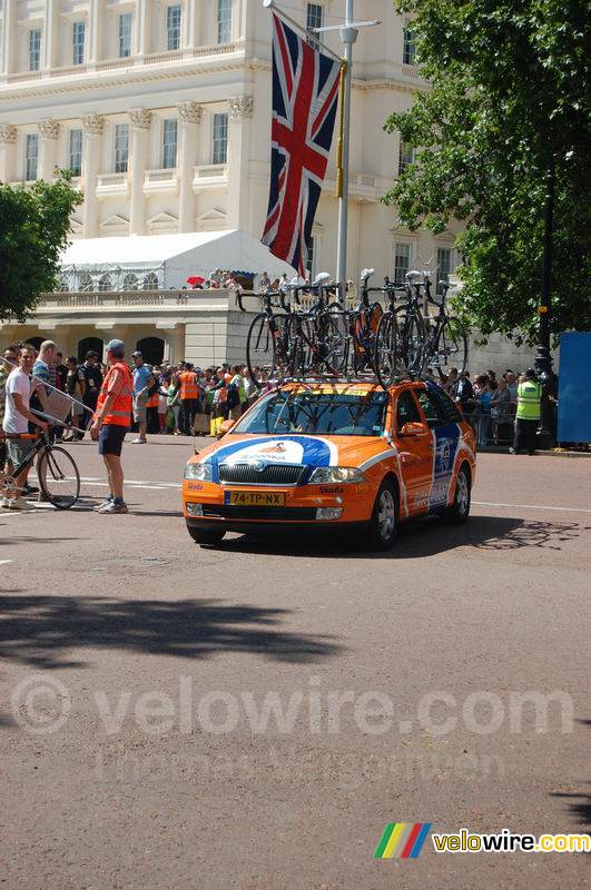 De Rabobankauto in Londen