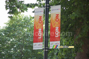One of the many banners for the start of the Tour de France (548x)