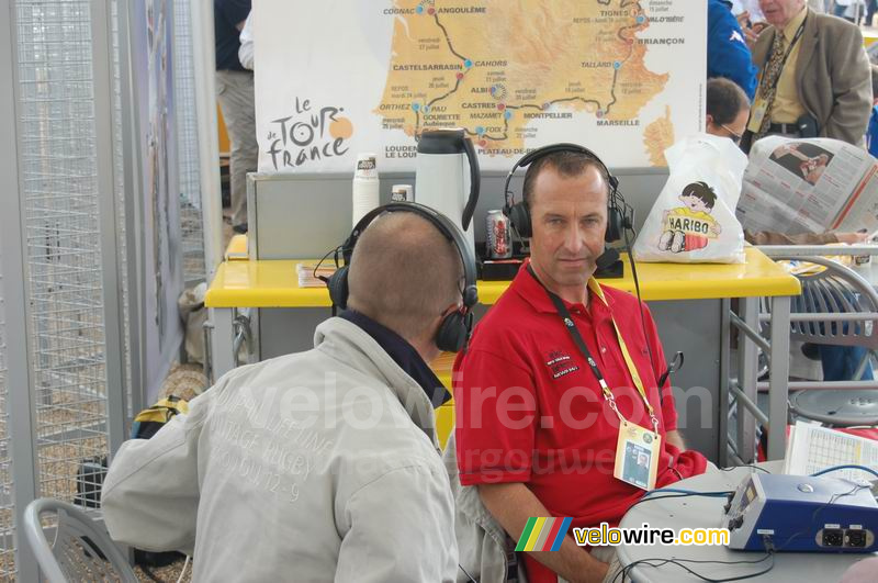 Luc Leblanc in het Village Départ