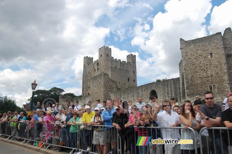 Un château et beaucoup de spectateurs !