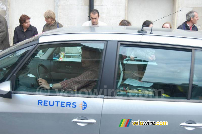 La voiture de Reuters est bien équipée