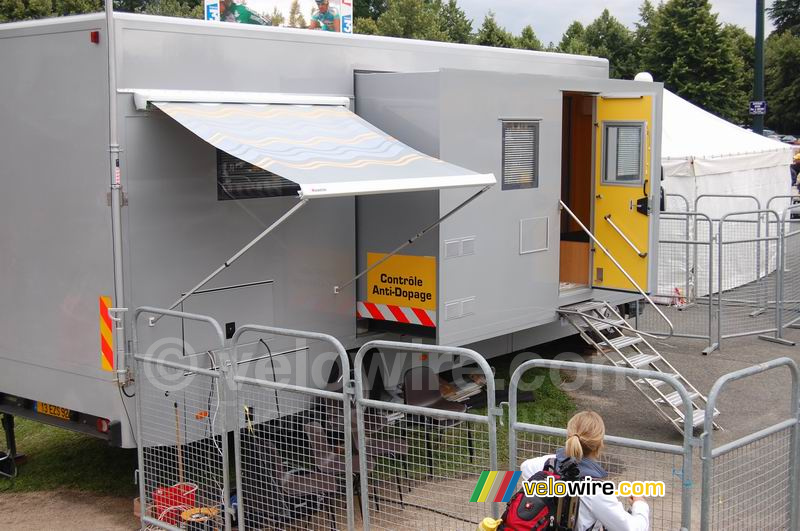 Le camion de contrôle anti-dopage