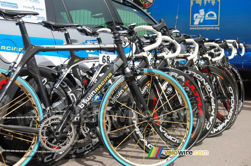 The AG2R bikes - b'Twin racing, the Decathlon brand