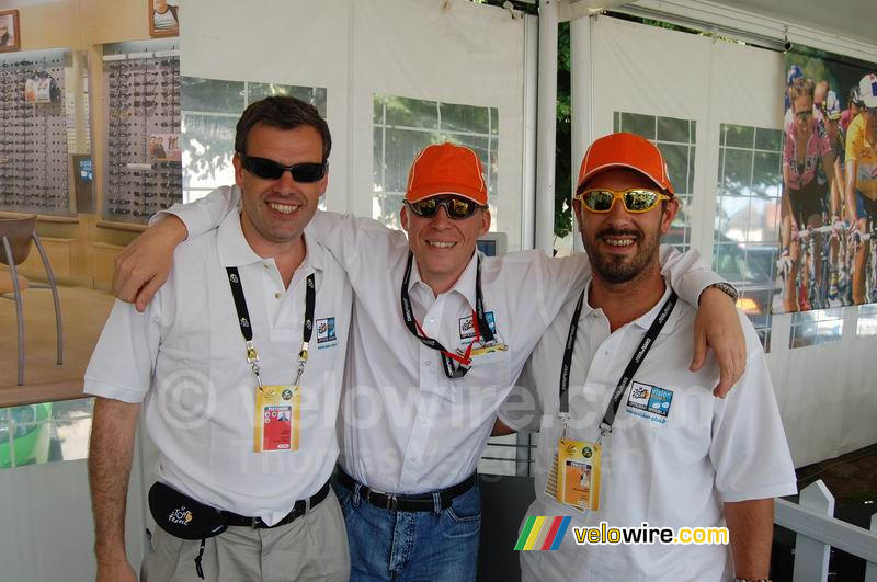 A part of the Vision Plus team in the Relais Etape in Saint-Léger-sous-Beuvray