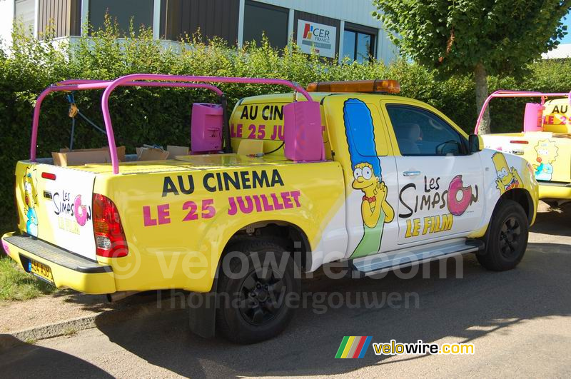 La caravane publicitaire des Simpsons