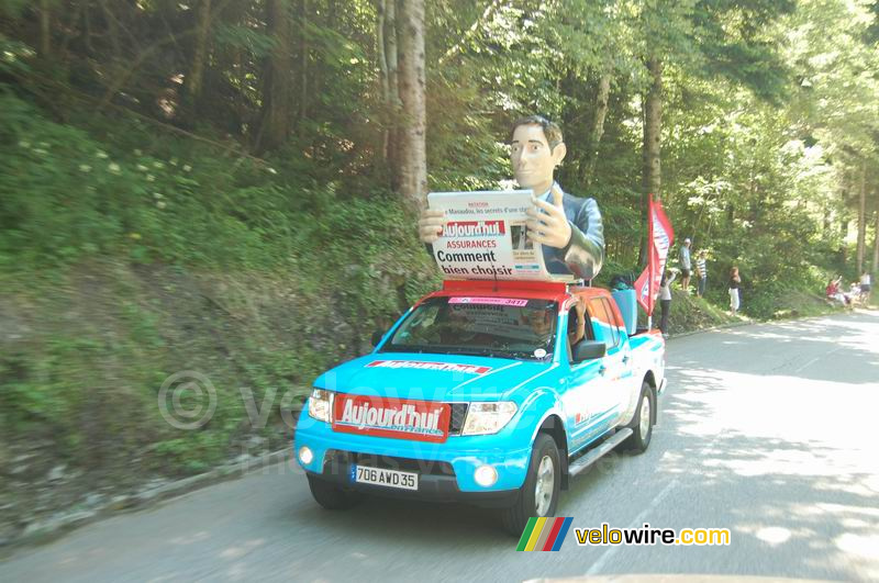 La caravane publicitaire Aujourd'hui en France