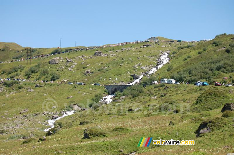 Een riviertje / waterval op de Cormet de Roselend