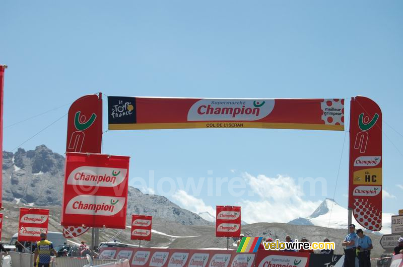 De top van de Col de l'Iseran