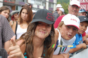 One of the spectators in Briançon ... who wanted me to take a picture! (371x)