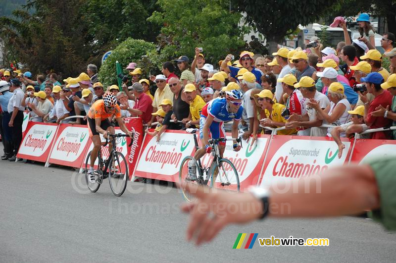 Christophe Moreau (AG2R) & Mikel Astarloza (Euskatel)