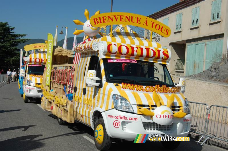 La caravane publicitaire Cofidis