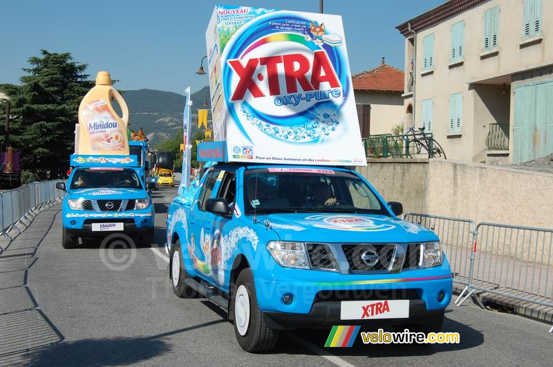 La caravane publicitaire X-Tra Minidou (1)