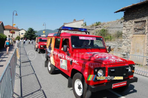 La caravane publicitaire des pompiers (443x)