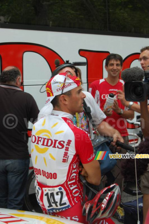Stéphane Augé (Cofidis) avant le départ de Montpellier (473x)