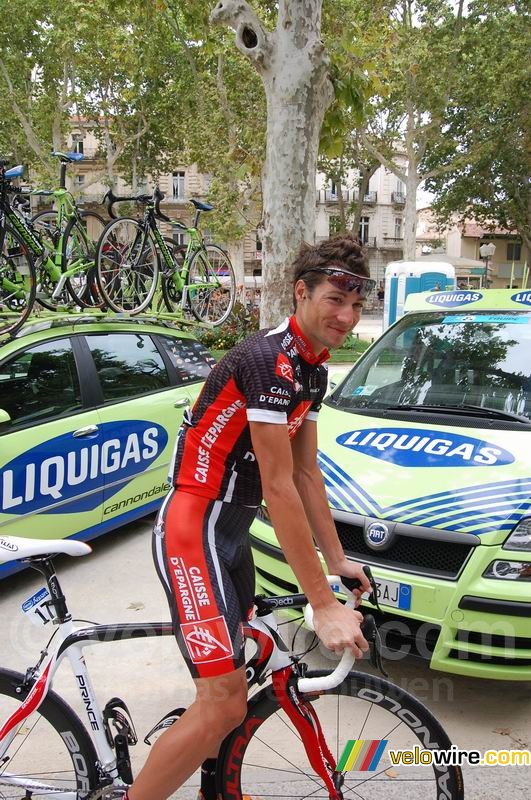Nicolas Portal (Caisse d'Epargne) before the start in Montpellier