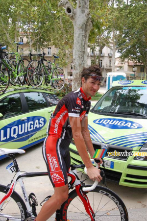 Nicolas Portal (Caisse d'Epargne) avant le départ de Montpellier (668x)