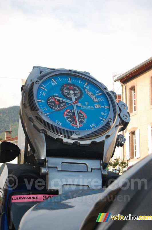 The blue Festina watch