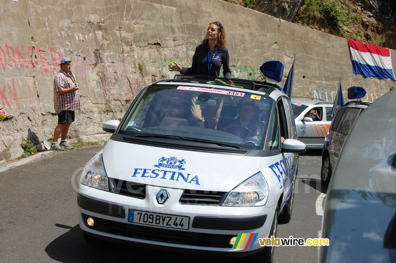 Festina advertising caravan: Noémie & Maxime