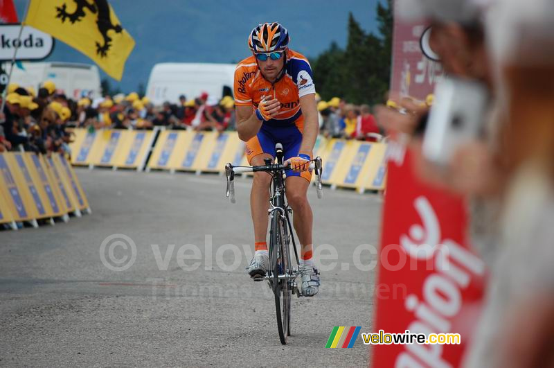 Denis Menchov (Rabobank) at Plateau-de-Beille