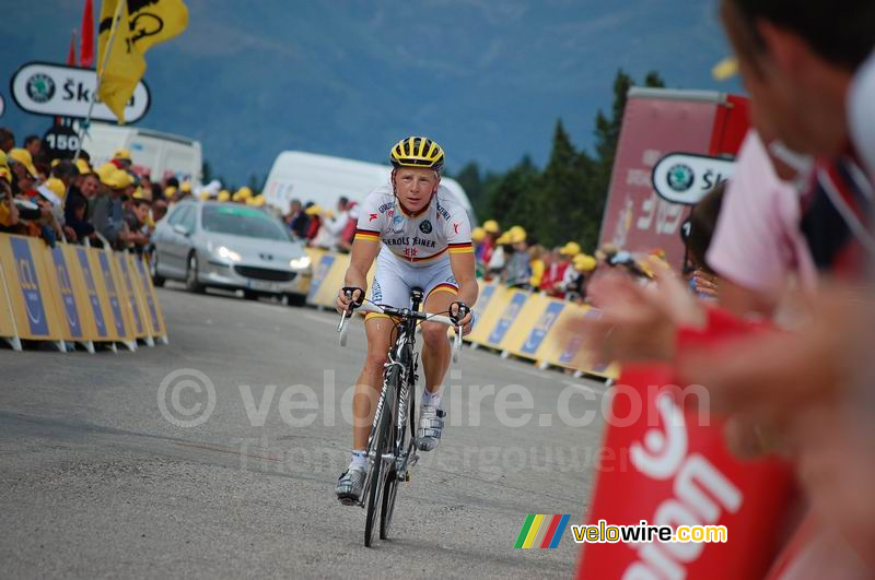 Fabian Wegmann (Gerolsteiner) at Plateau-de-Beille