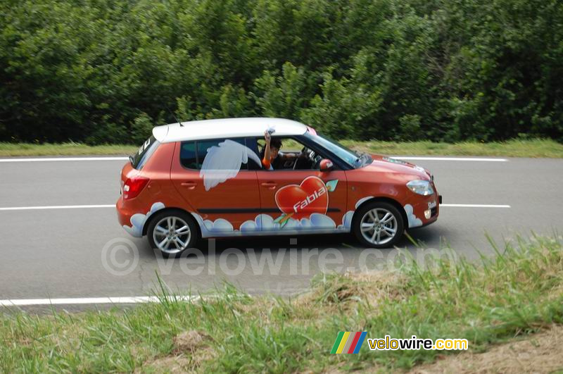 Een rode Fabia