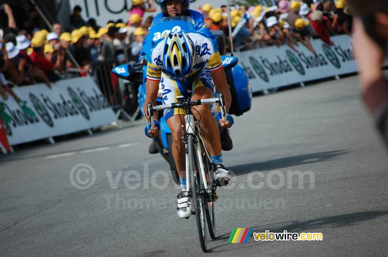 Ludovic Turpin (AG2R) à Loudenvielle