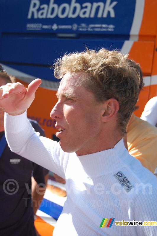Michael Boogerd (Rabobank) after the finish