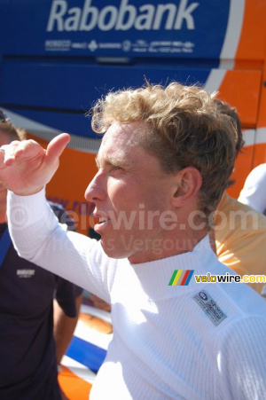 Michael Boogerd (Rabobank) après l'arrivée (483x)