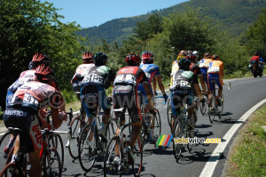 La tête du peloton sur le Col de la Pierre-Saint-Martin (664x)
