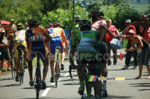 Leif Hoste (Predictor-Lotto) prend sa musette (553x)
