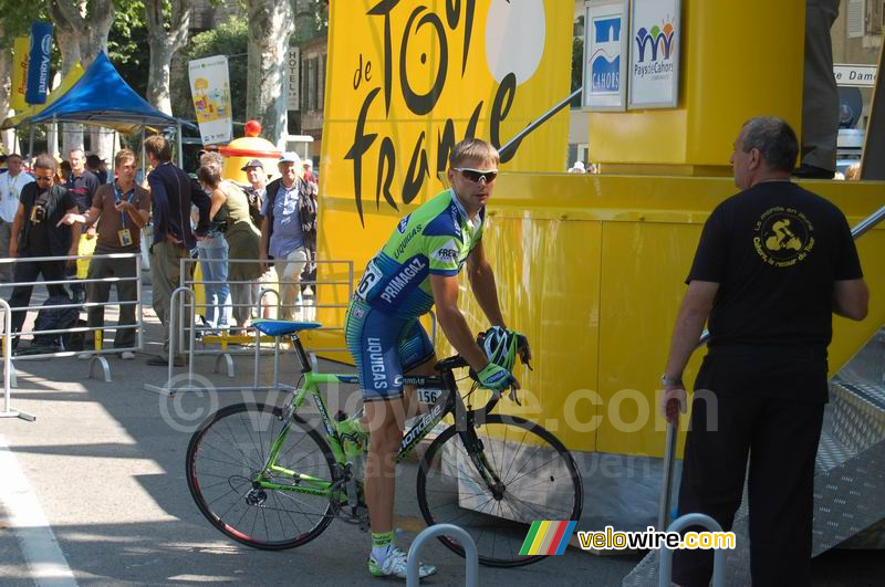 Aleksandr Kuschynski (Liquigas) à Cahors