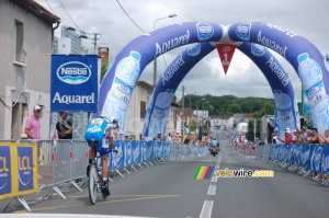 Christophe Moreau (AG2R) à 1 kilomètre de l'arrivée (434x)