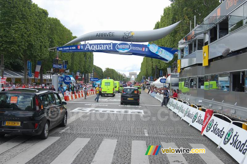 The finish in Paris