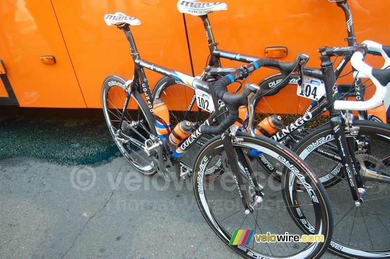 Marc de Maar and Mathew Hayman (Rabobank)'s bikes